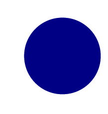 Plain Mid Blue Dot 13mm