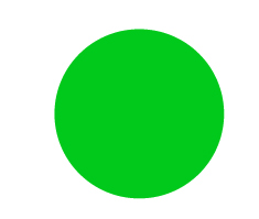Plain Mid Green Dot 13mm