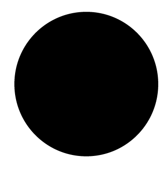 Plain Black Dot 25mm
