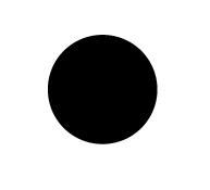 Plain Black Dot 8.5mm