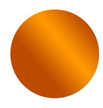 Plain Metallic Bronze Dot 25mm