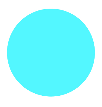 Plain Light Blue Dot 43mm