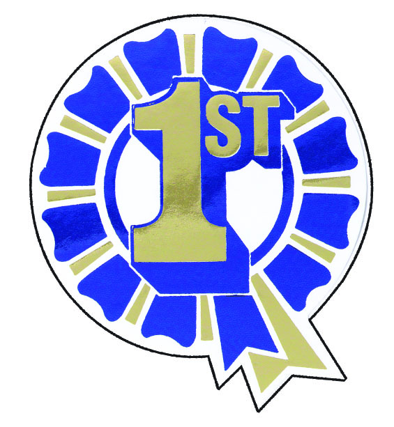 1st Rosette sticker
