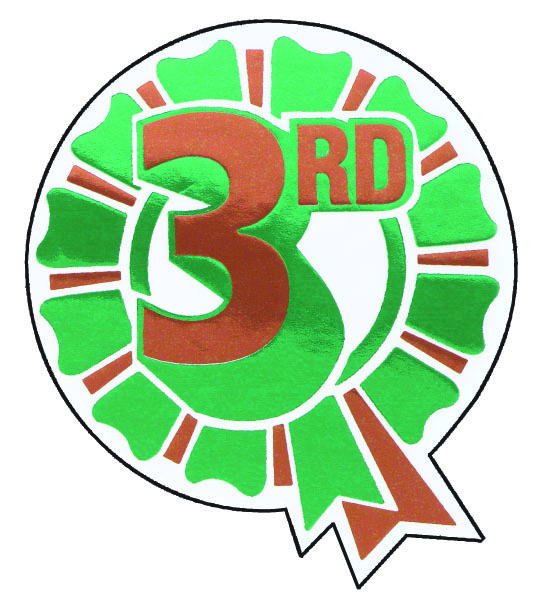 3rd Rosette sticker