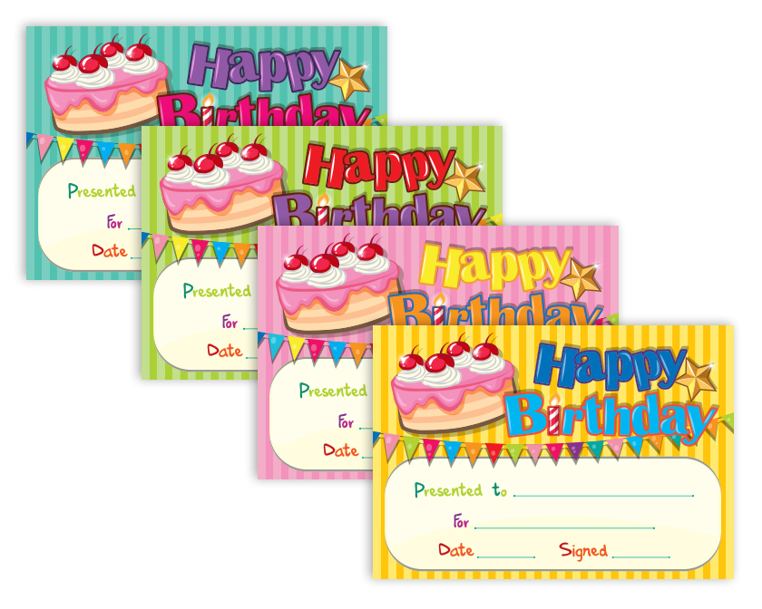Happy Birthday Certificates