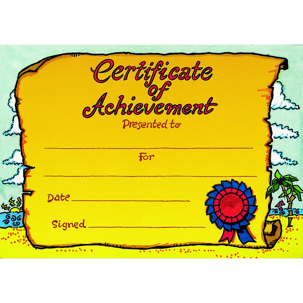 Certificate of Achievement'
