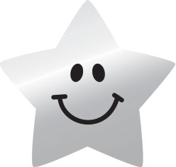 Silver Stars - 19mm - pack of 420