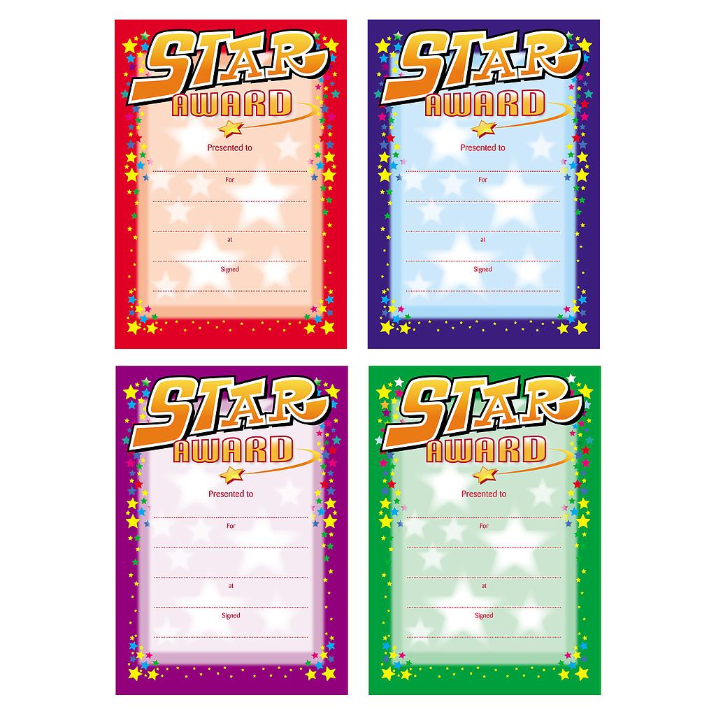 Star Award certificate