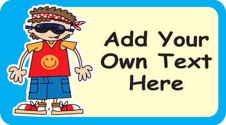 Personalised Stickers - Cool Dudes (6 designs)