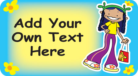Personalised Stickers - Groovy Chicks (6 designs)