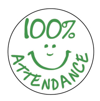 100% Attendance stamper