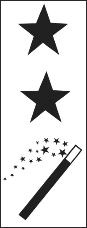 Two stars and a wish stamper