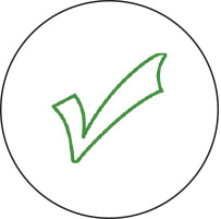 Green Tick stamper- 17mm