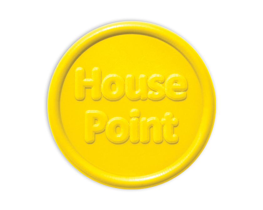 Yellow House Point plastic tokens (pack of 25)