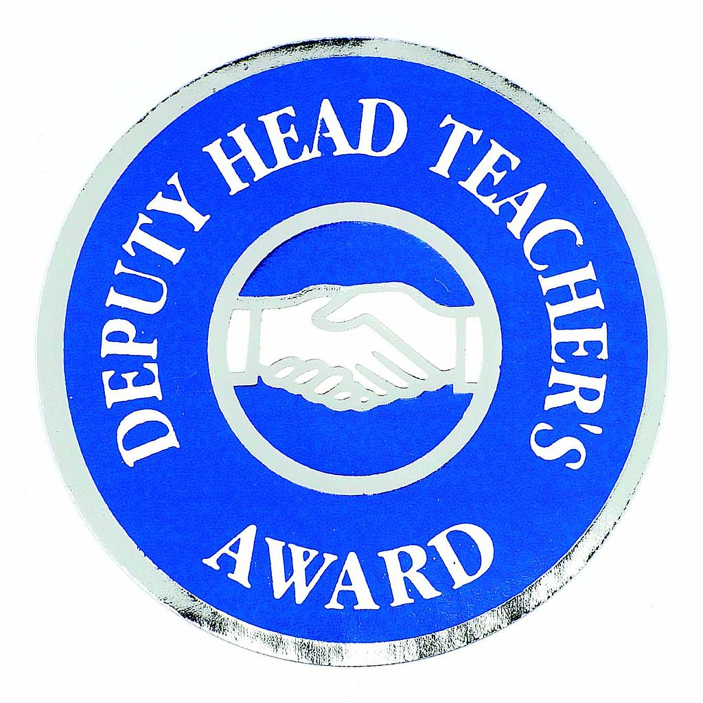 Metallic 'Deputy Headteachers Award' sticker