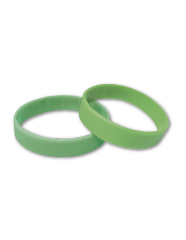 Green silicone wristband