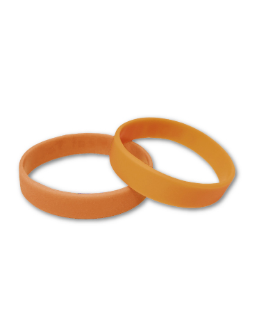 Orange silicone wristband