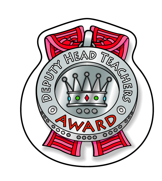 Deputy Headteachers Award' shaped sticker
