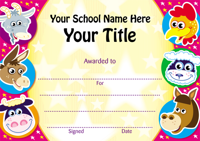 Customised Certificates (minimum quantity of 50)