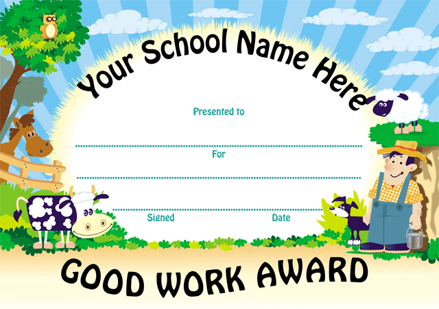 Customised Certificates (minimum quantity of 50)
