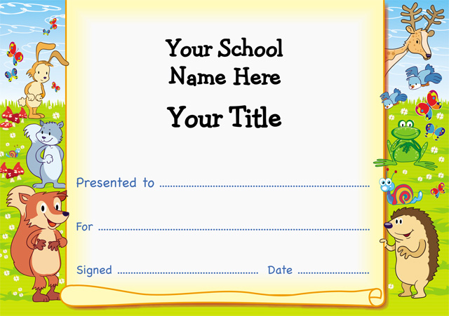 Customised Certificates (minimum quantity of 50)