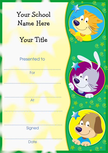 Customised Certificates (minimum quantity of 50)