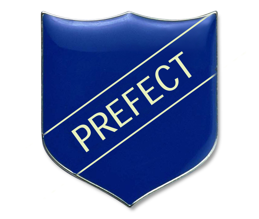 PREFECT classic shield badge (pack of 5) - Blue