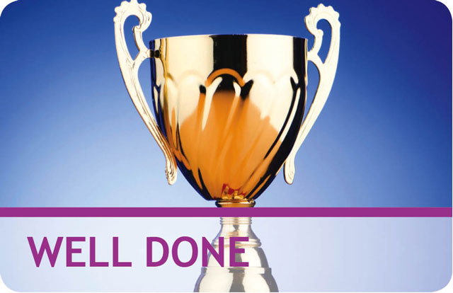 Well Done Award Cards