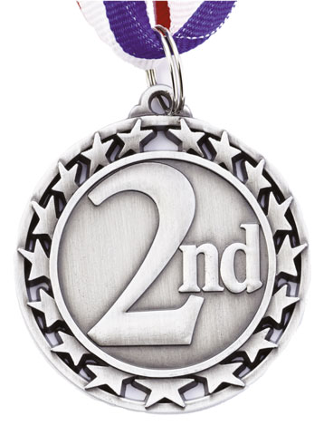 2nd Silver medal with neck ribbon