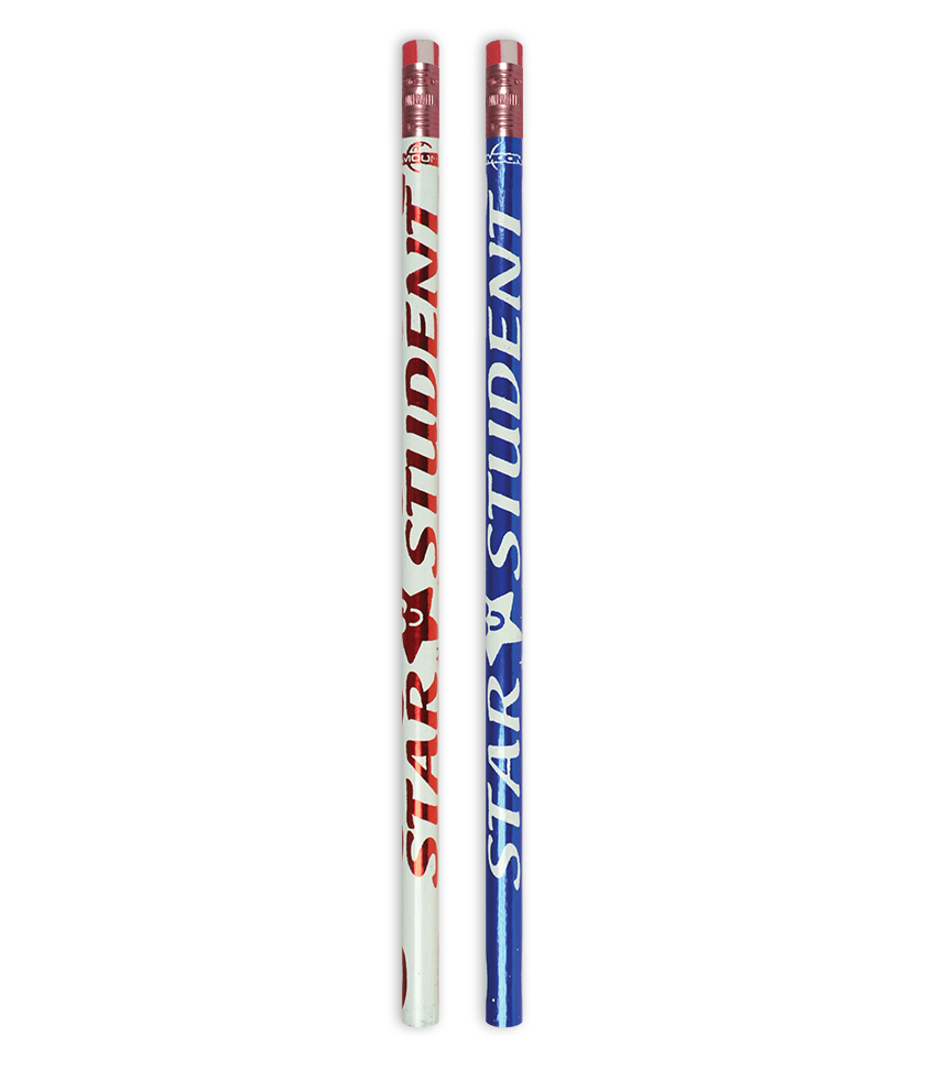 Metallic 'Star student' pencil