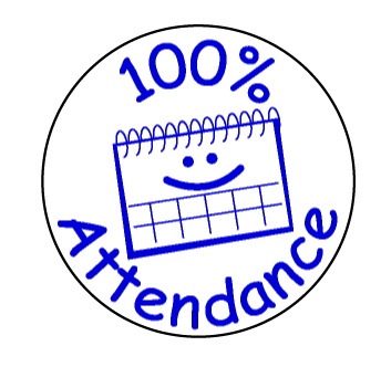 100% Attendance stamper