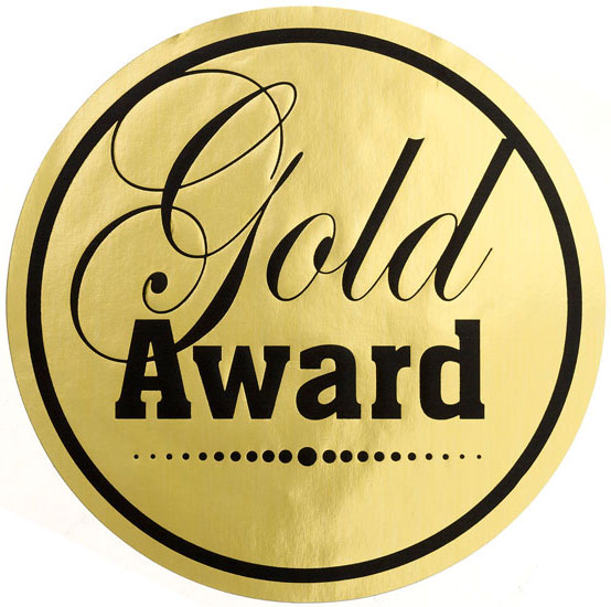 Jumbo Stickers 'Gold Award'