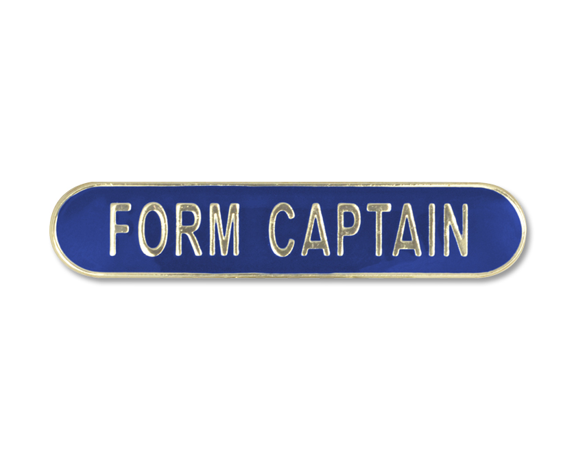 FORM CAPTAIN badge blue (pack of 5)