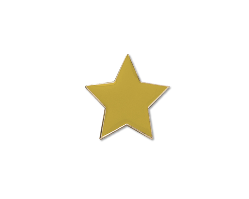 TINY STAR enamel badge (pack of 5) - Gold