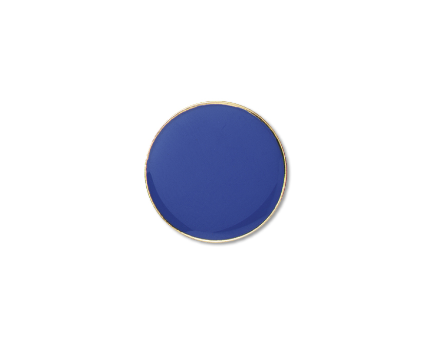 Tiny Blue Circle Enamel badge (pack of 5)