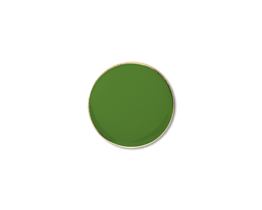 Tiny Green Circle Enamel badge (pack of 5)