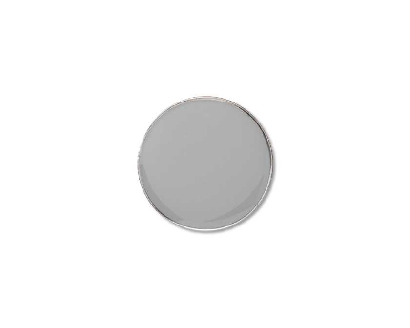 TINY CIRCLE enamel badge (pack of5) - Silver