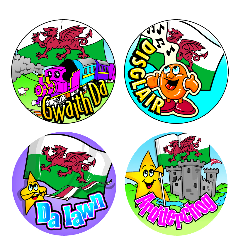 Welsh Quad pack sticker