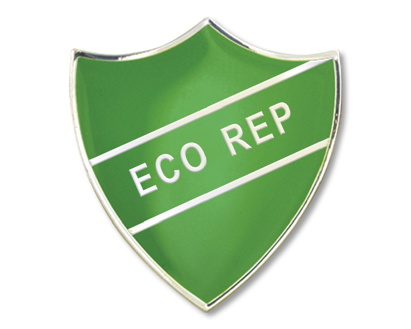 ECO REP shield badge (Pack of 5) - Green