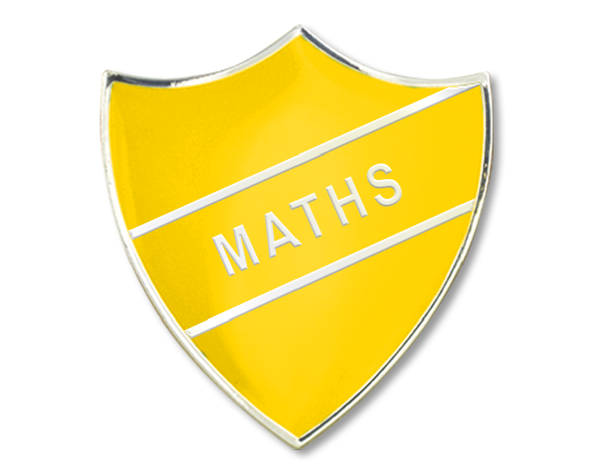 Maths Enamel Badge (Pack of 5)
