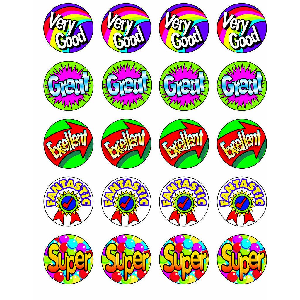 Classpack 1 sticker 'Very good' etc.