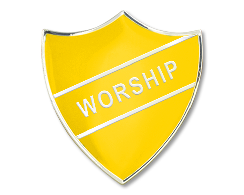 Worship Enamel Badge (pack of 5)