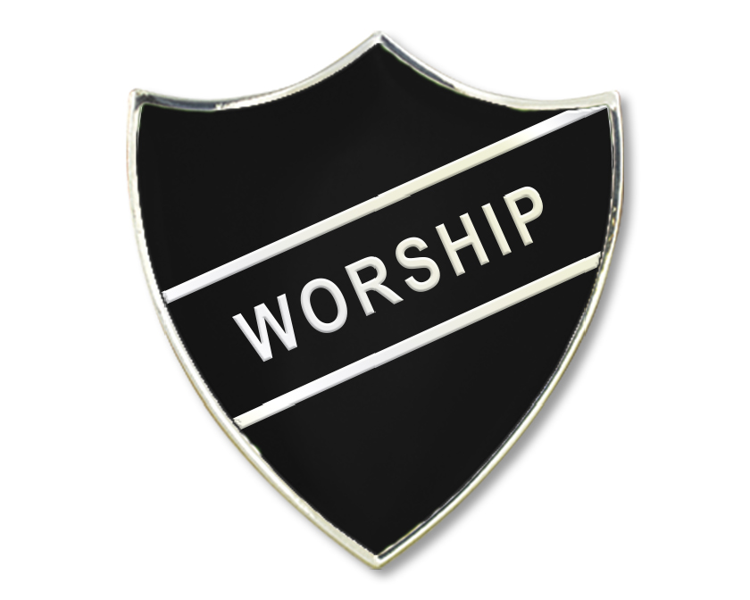 Worship Enamel Badge (pack of 5)