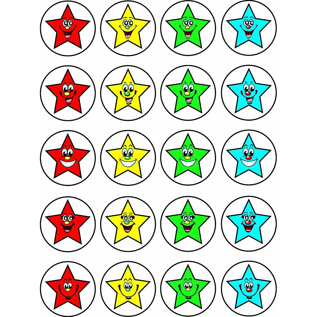 Classpack 11 sticker smiling stars
