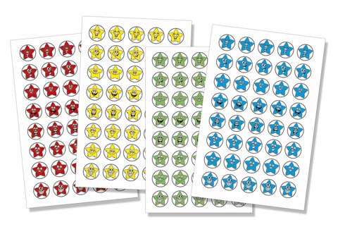 Mixed stars ministicker