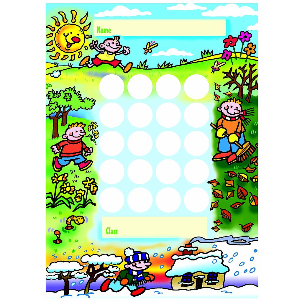 Seasons collecting card for ministickers