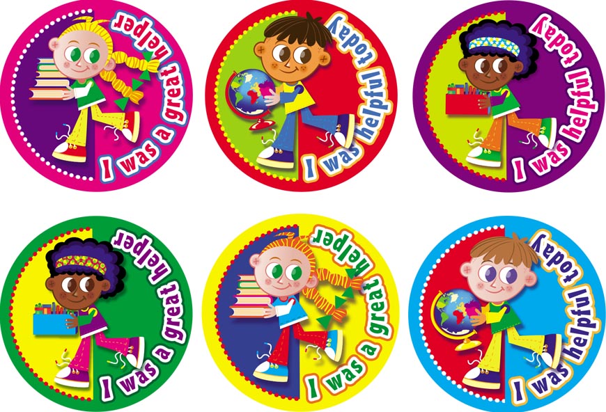 Helper sticker multipack