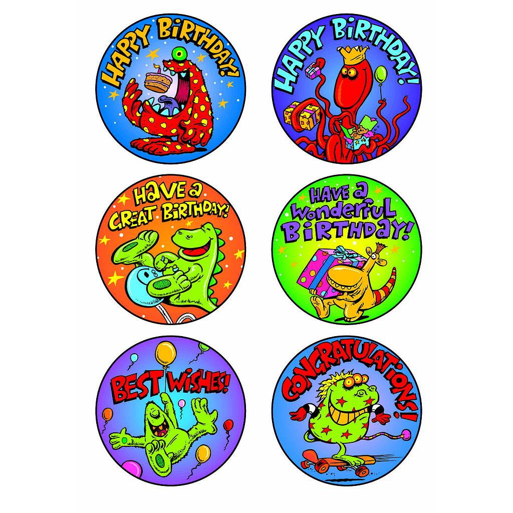 Happy birthday sticker multipack