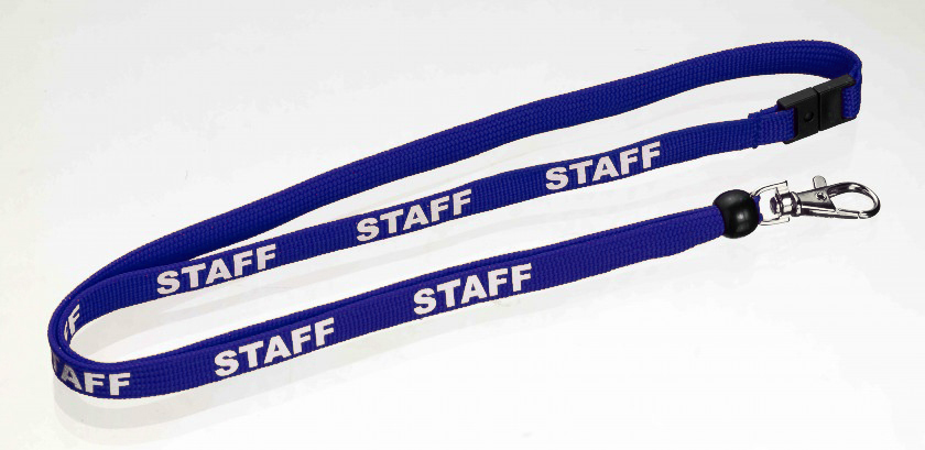 Staff Lanyards (pack of 10) - blue