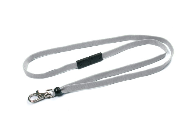 Plain white lanyards (pack of 10)
